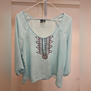 Cruel Blue Blouse, size Large